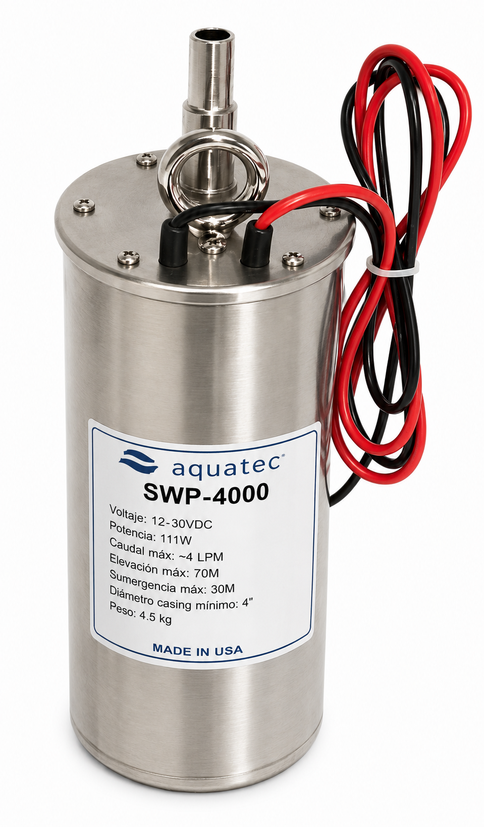 Bomba Solar Sumergible Aquatec SWP-4000 12-24VDC 70M - Imagen 1